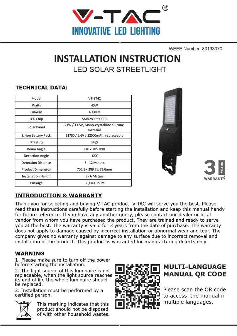 V-TAC VT-ST42 Installation instruction