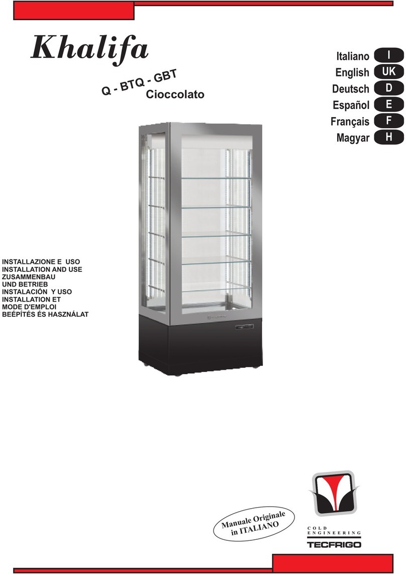 Tecfrigo KHALIFA CIOCCOLATO Quick start guide