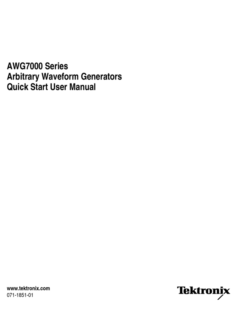 Tektronix AWG7000 Series Manual Tektronix AWG7000 Series Manual