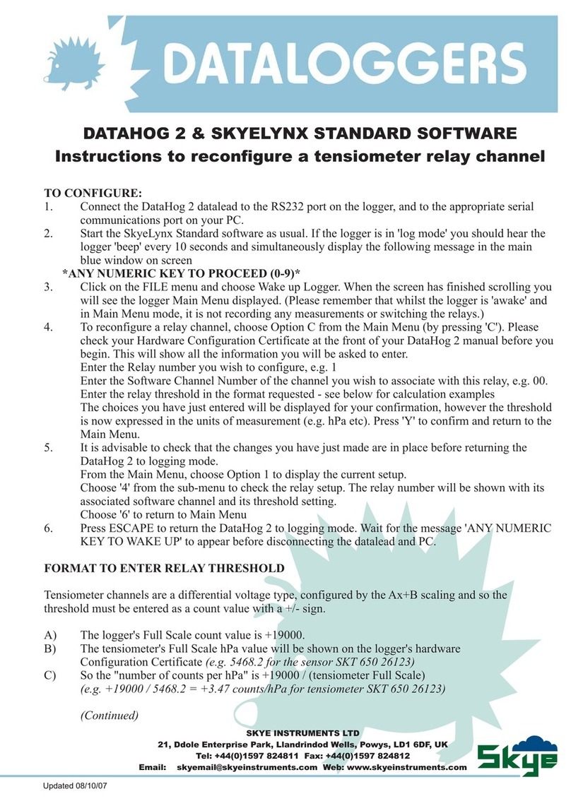 Skye DATAHOG 2 User manual