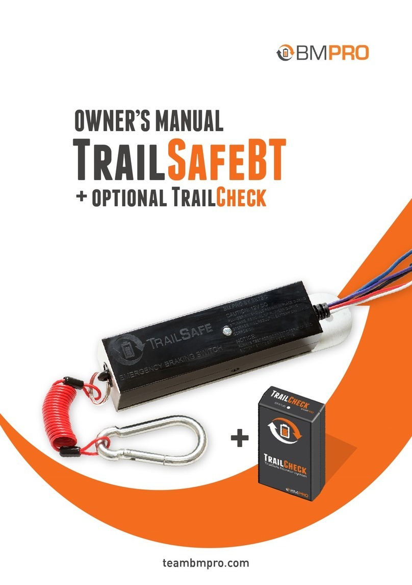 BM PRO TrailSafeBT owner's manual