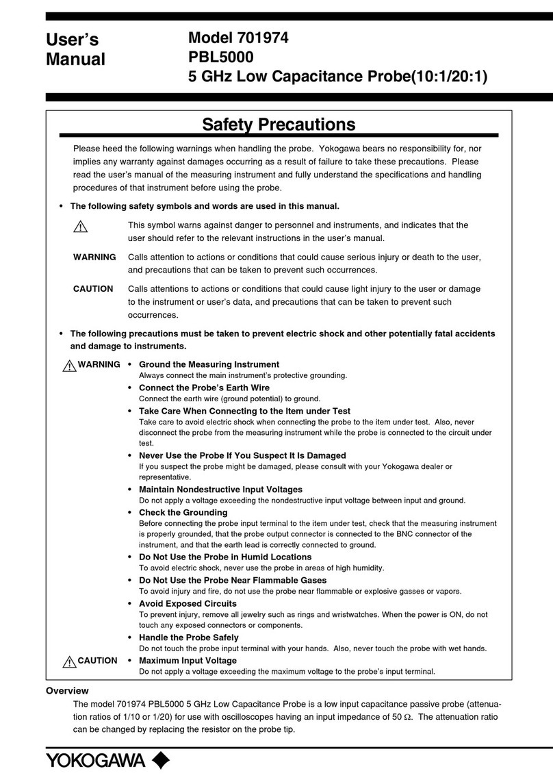 YOKOGAWA PBL5000 User manual