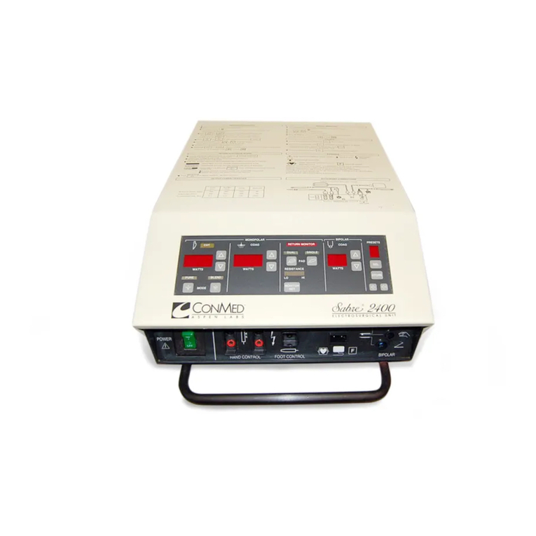 ConMed Sabre 2400 Operators & service manual