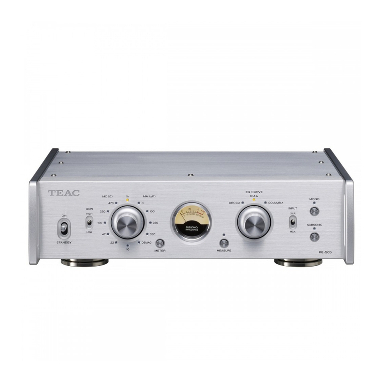 Teac PE-505 owner's manual