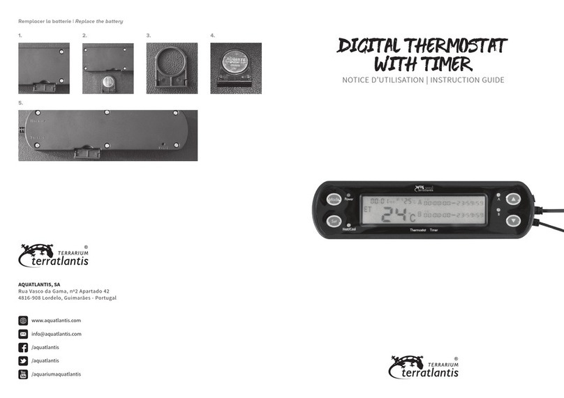 Aquatlantis Terrantlantis Digital Thermostat With Timer Instruction guide Aquatlantis Terrantlantis Digital Thermostat With Timer Instruction guide