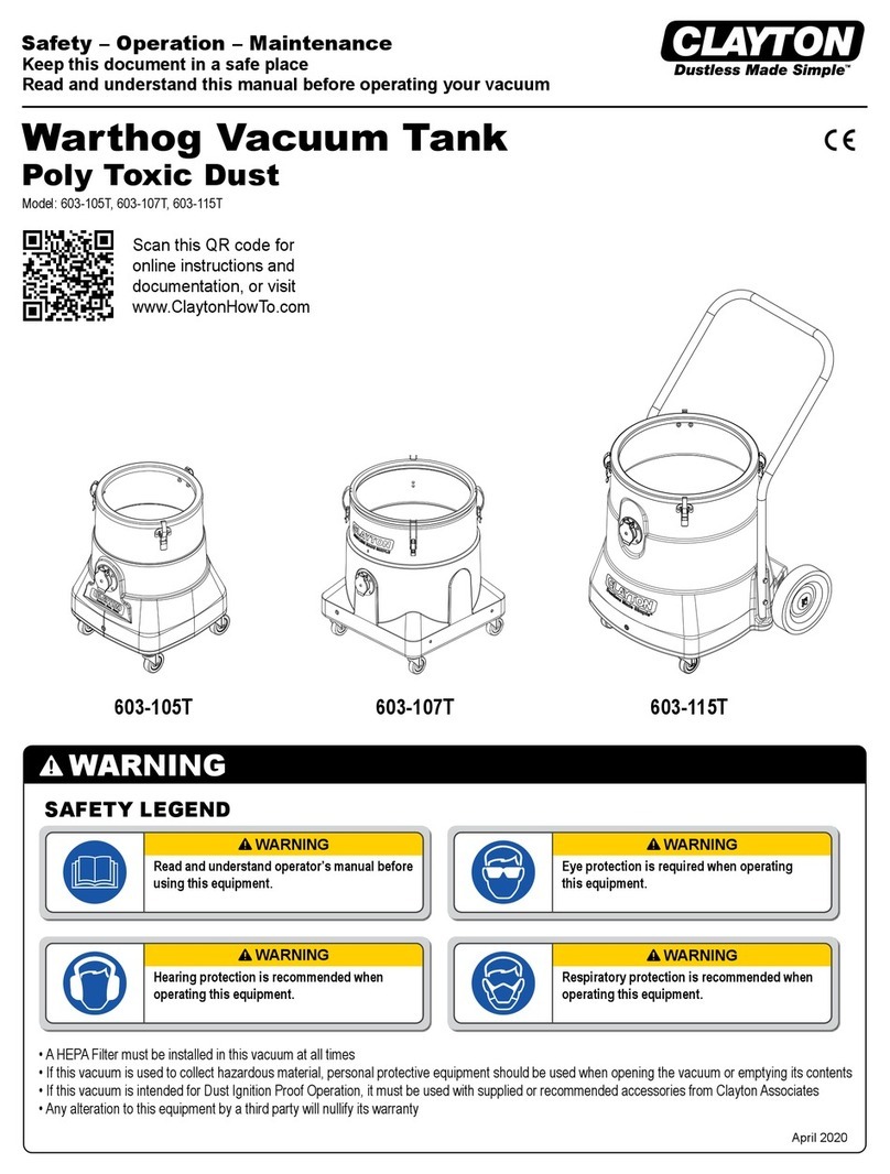 Clayton 603-105T Safety, Operation & Maintenance
