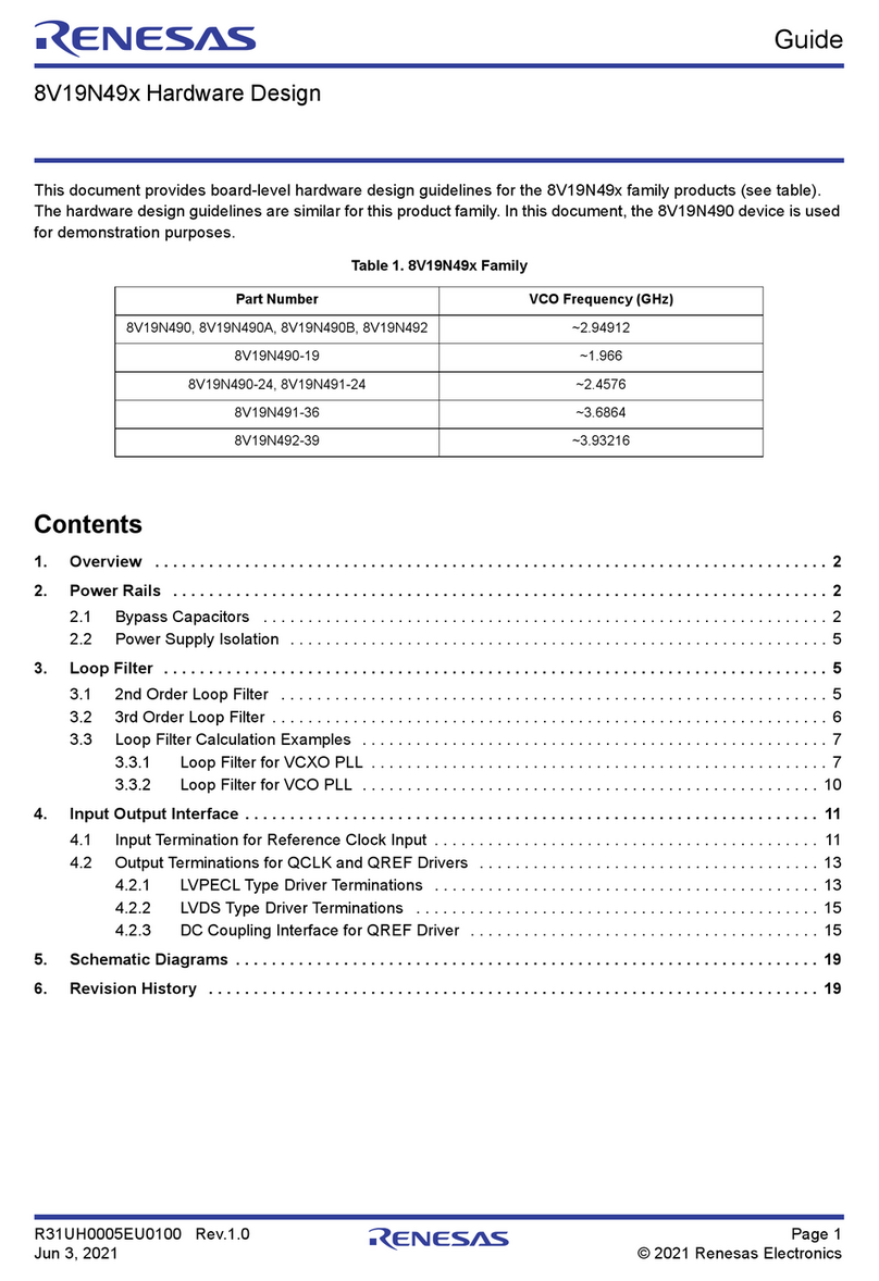 Renesas 8V19N49 Series User manual