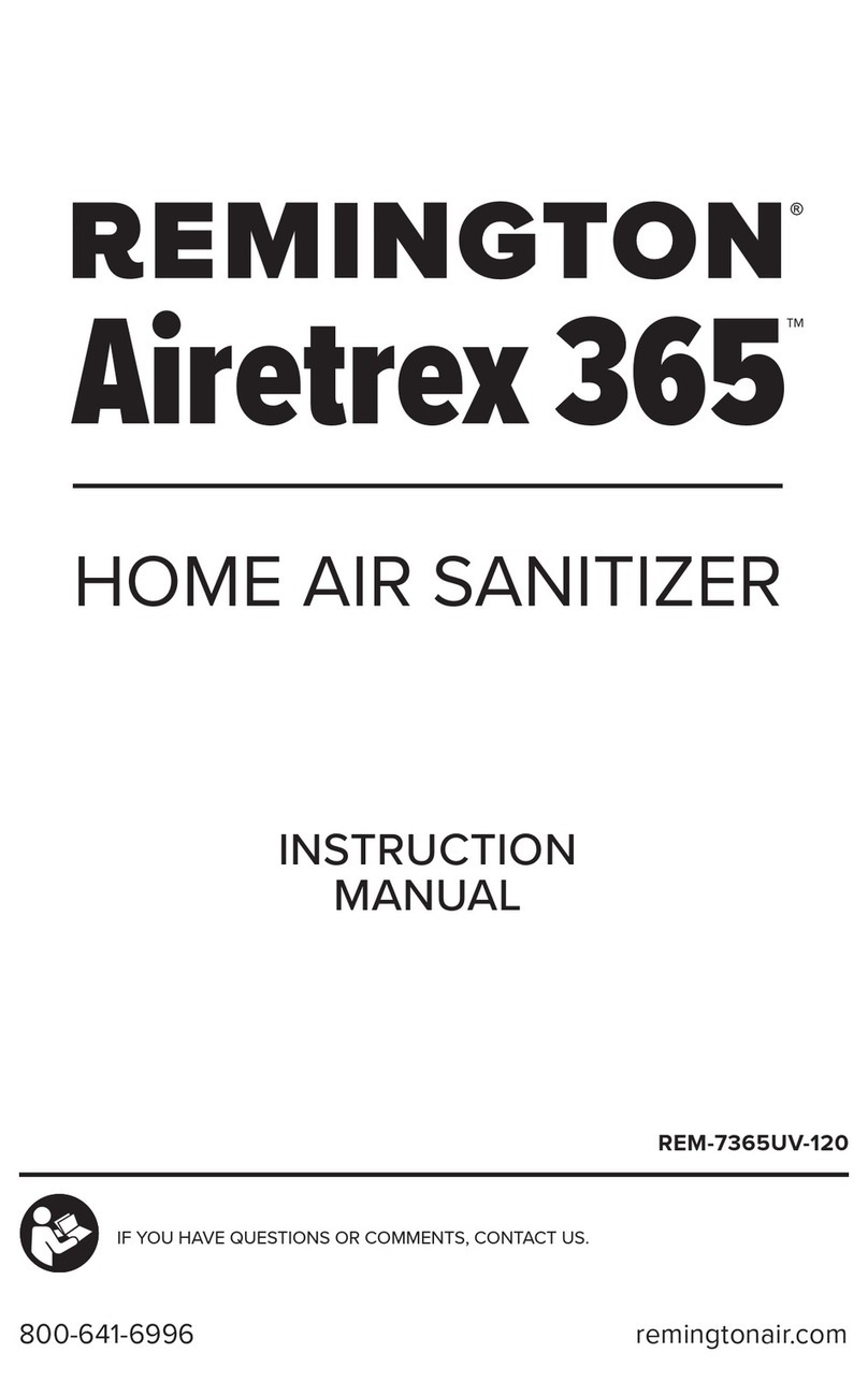 Remington Airetrex 365 instruction manual Remington Airetrex 365 instruction manual