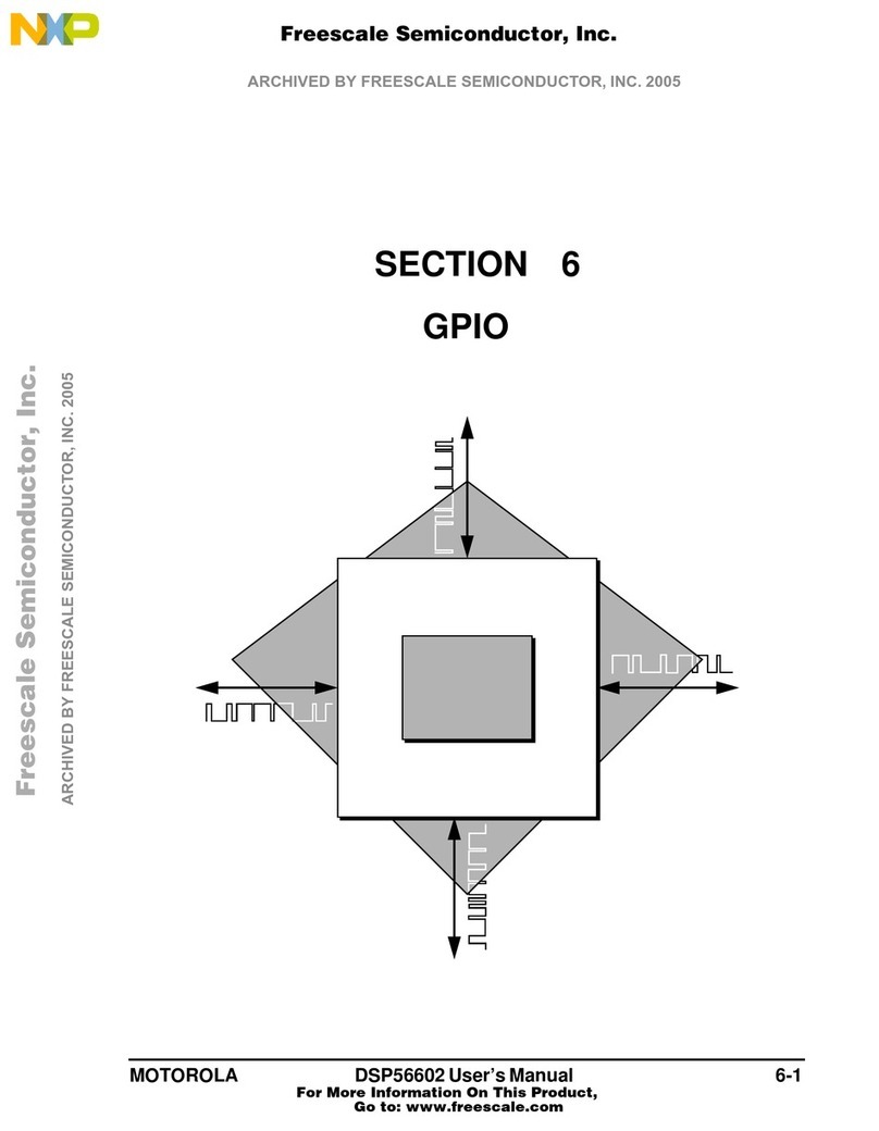 NXP Semiconductors Motorola DSP56602 User manual