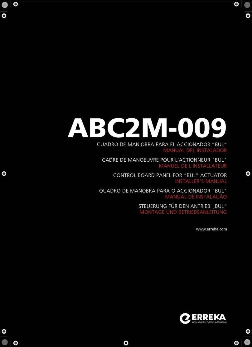 Erreka ABC2M-009 Installer manual