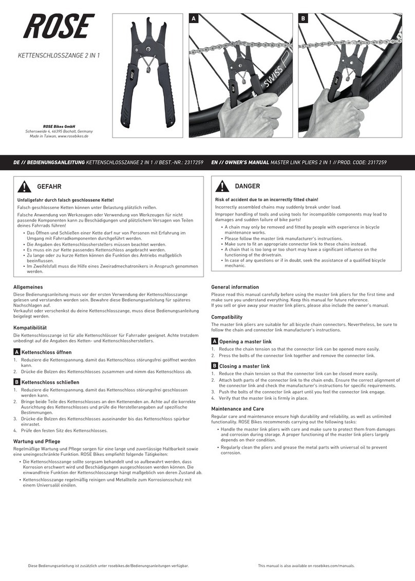 Rose electronics 2317259 owner's manual