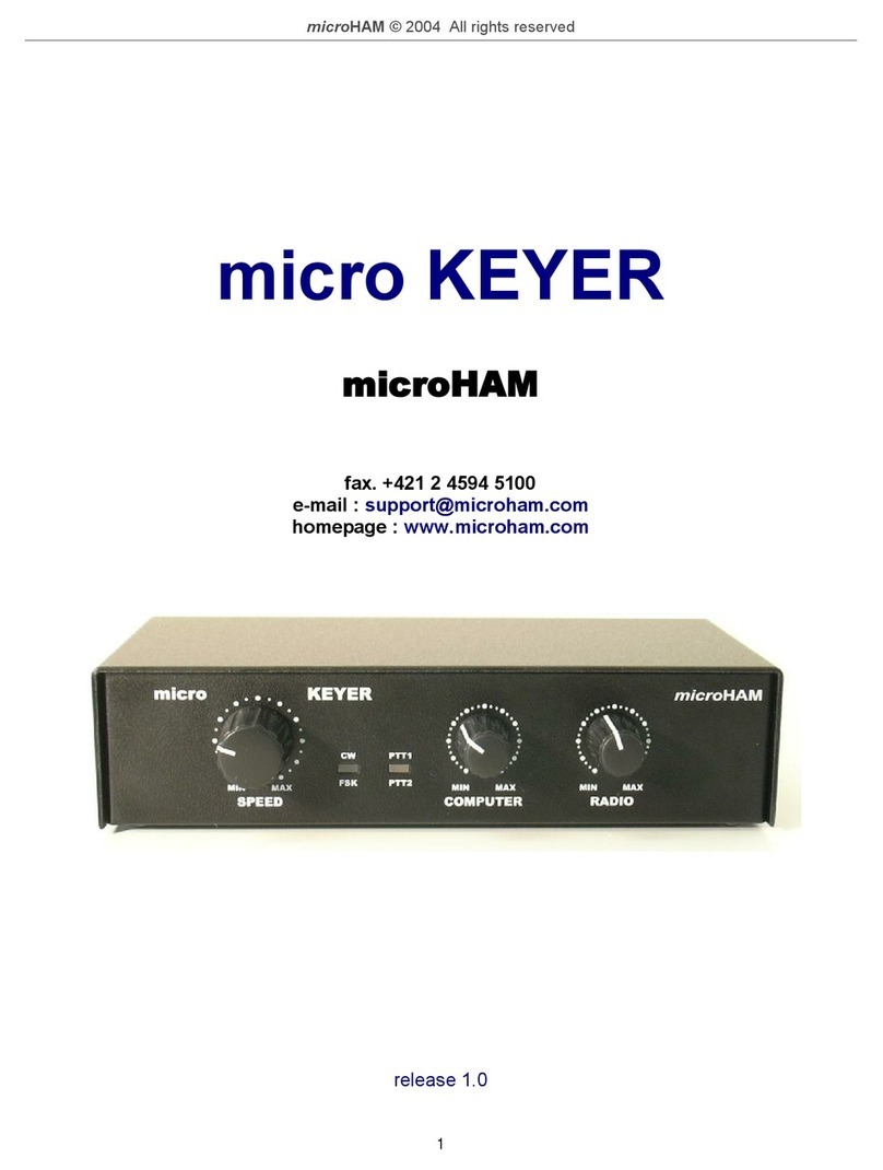 microHAM micro KEYER User manual