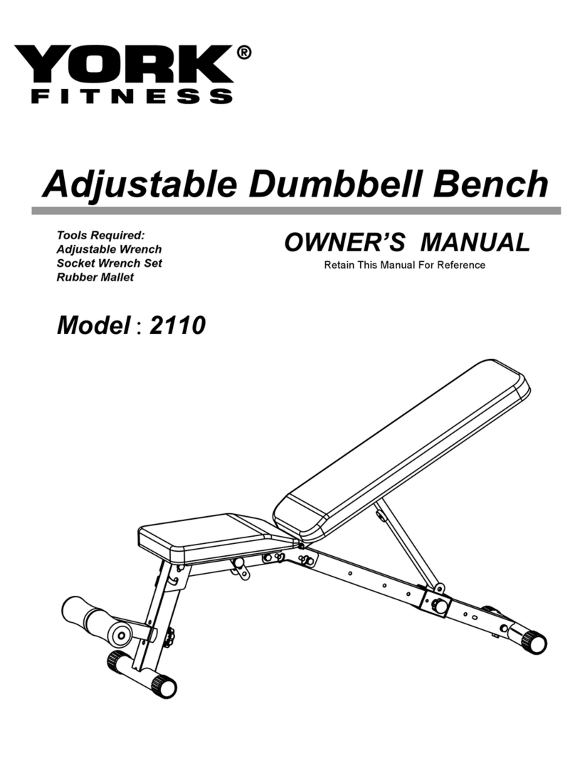 York Fitness 2110 owner's manual