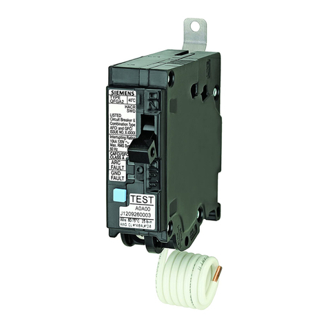 Siemens AFCI Instructions for installation