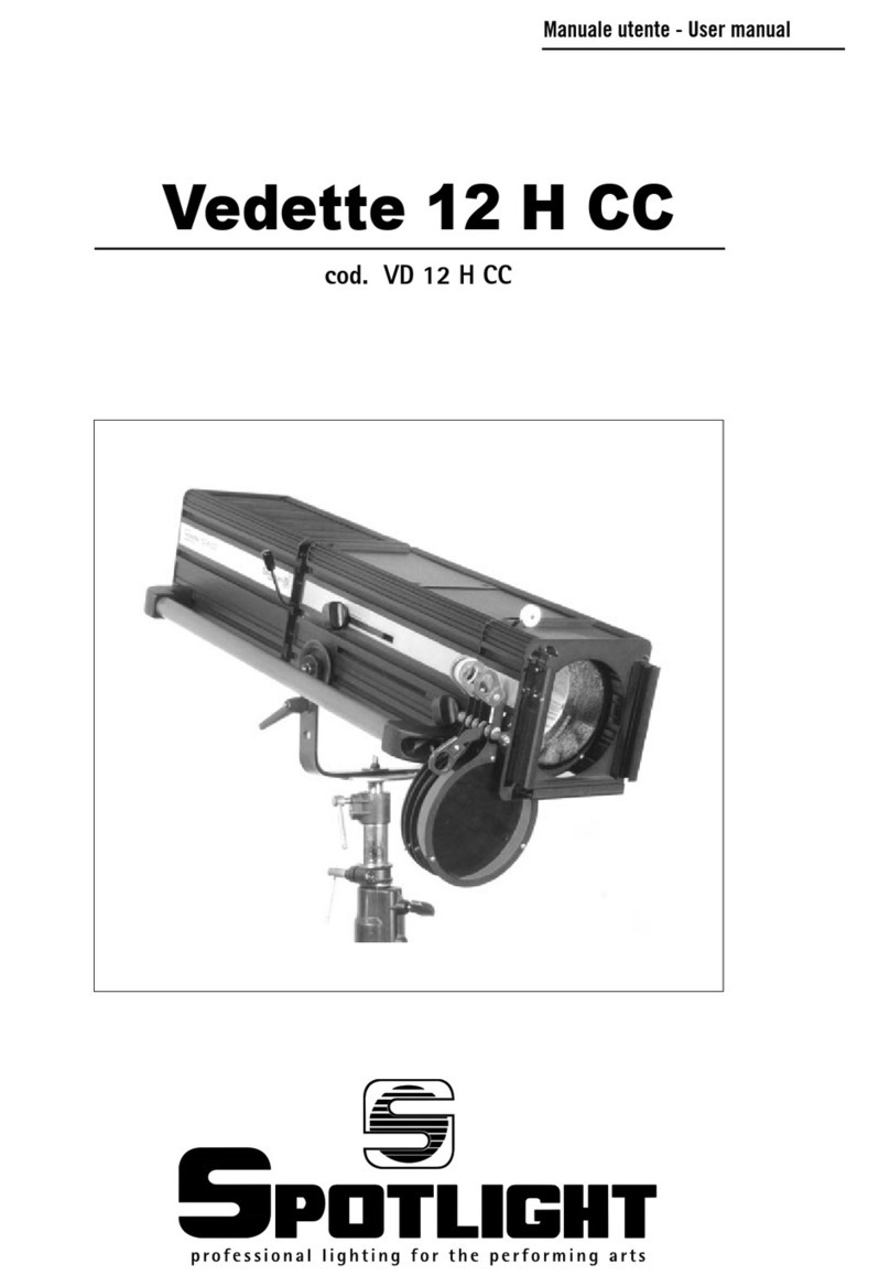 Spotlight Vedette 12 H CC user manual