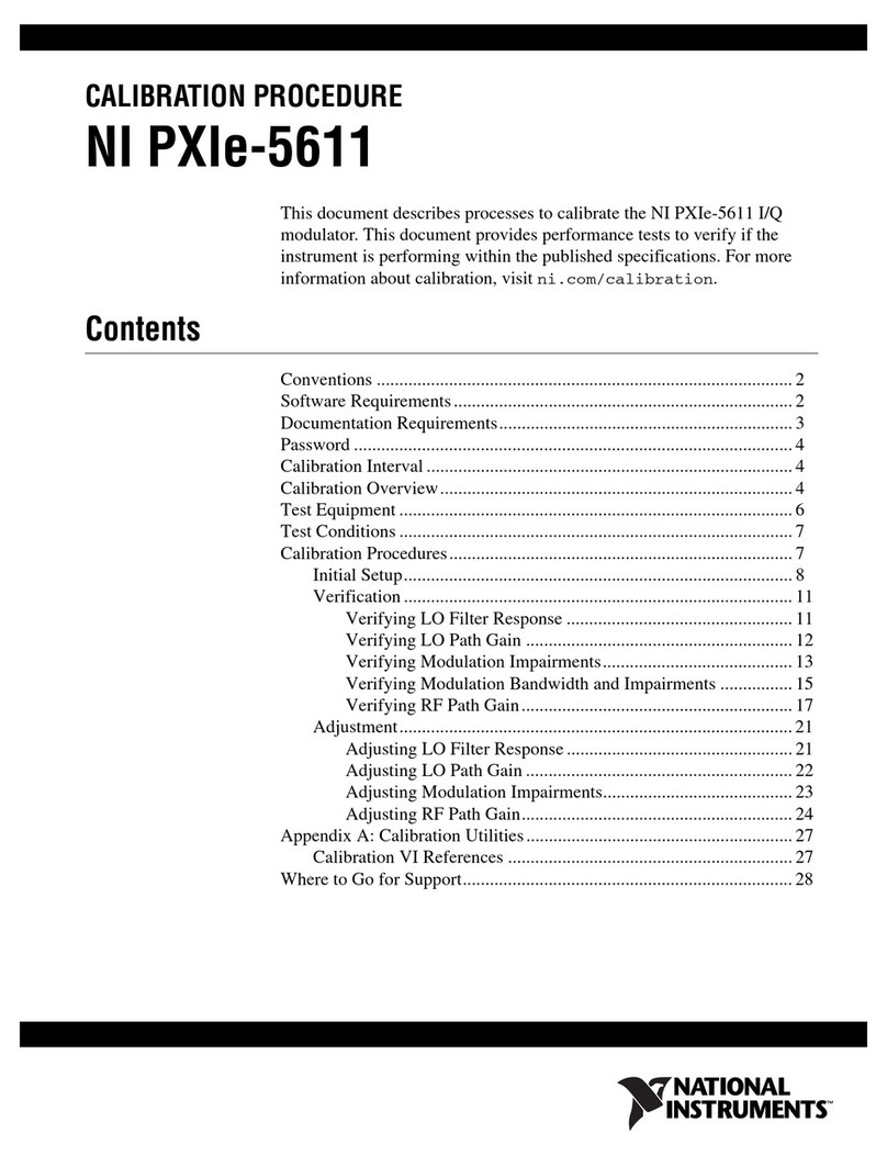 National Instruments PXIe-5611 CALIBRATION PROCEDURE