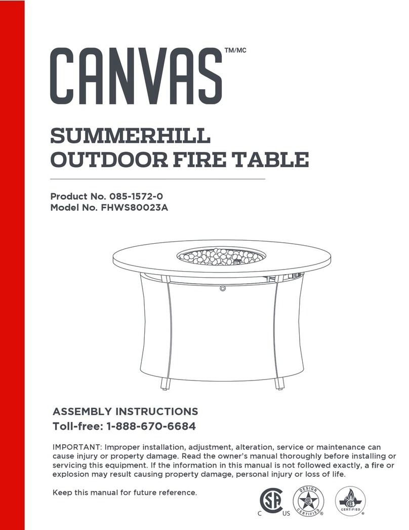 Canvas SUMMERHILL FHWS80023A User manual
