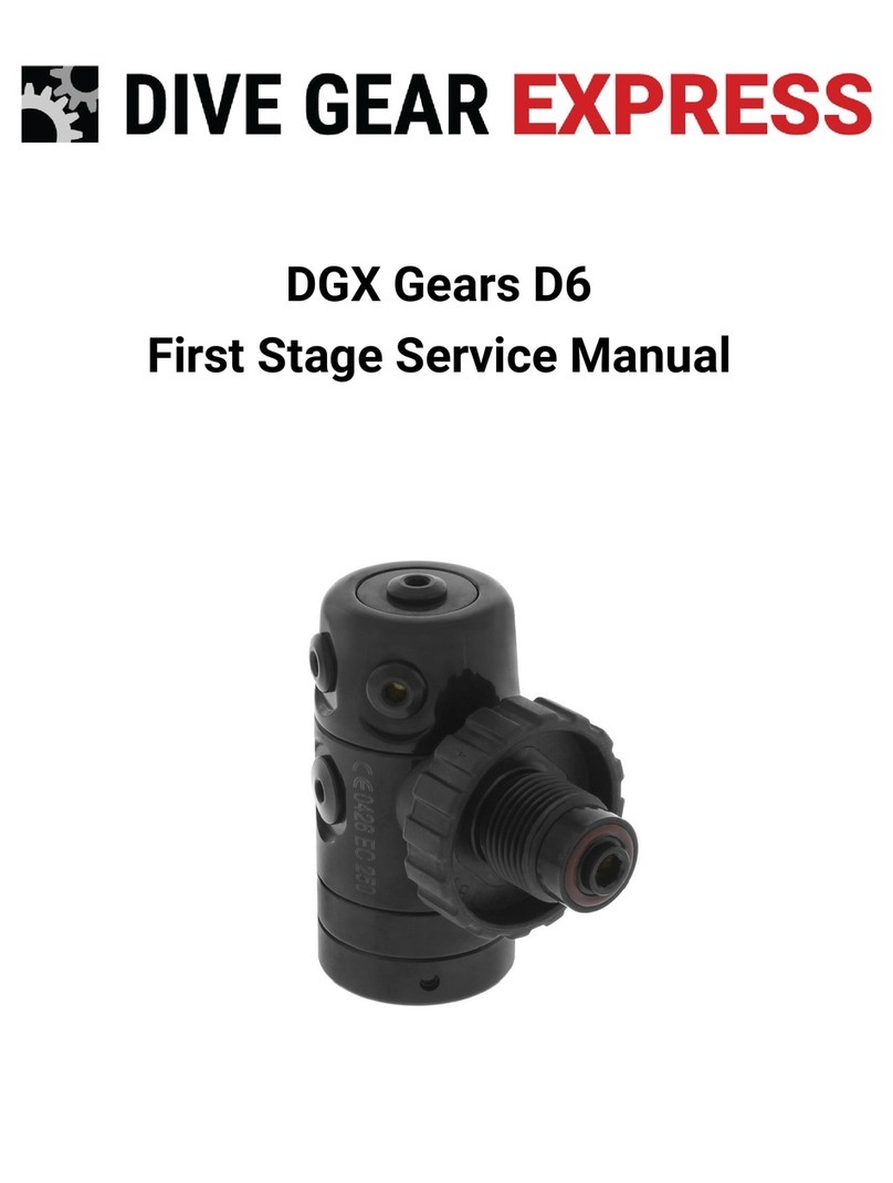 Dive Gear Express DGX Gears D6 First Stage Service Manual