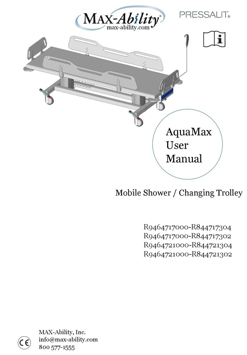 Max-Ability Pressalit Aquamax user manual