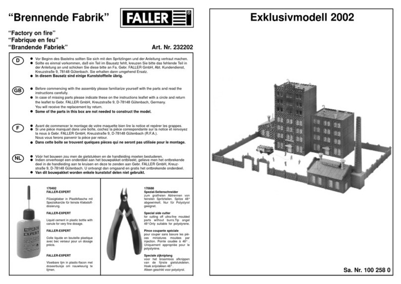 Faller Factory on fire User manual