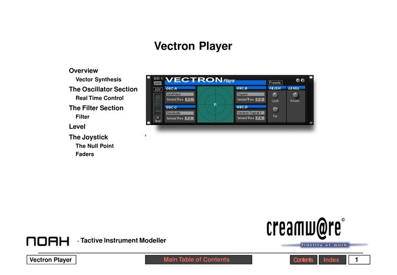 CreamWare Noah Vectron Player User manual