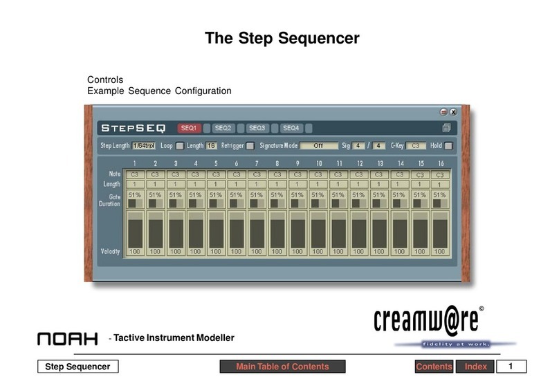 CreamWare Noah Step Sequencer User manual