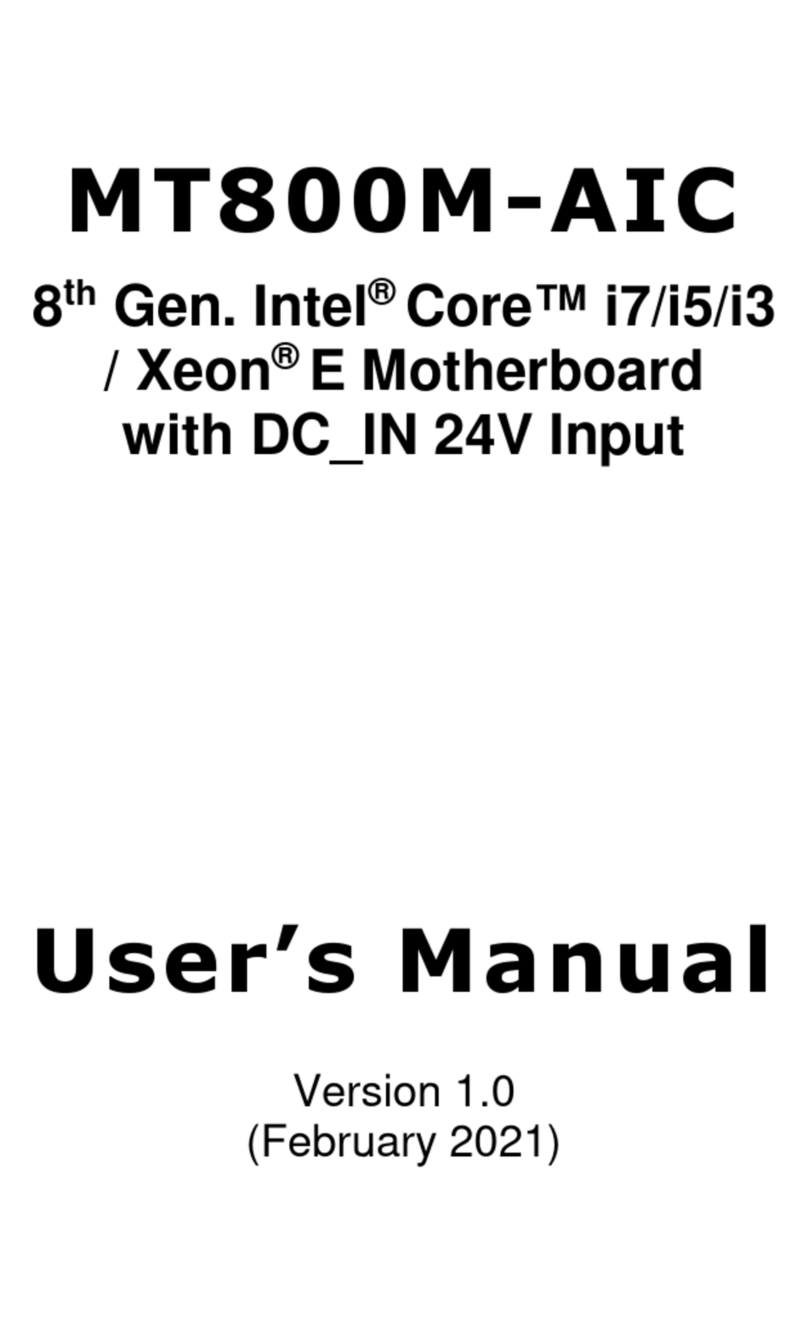IBASE Technology MT800M-AIC User manual