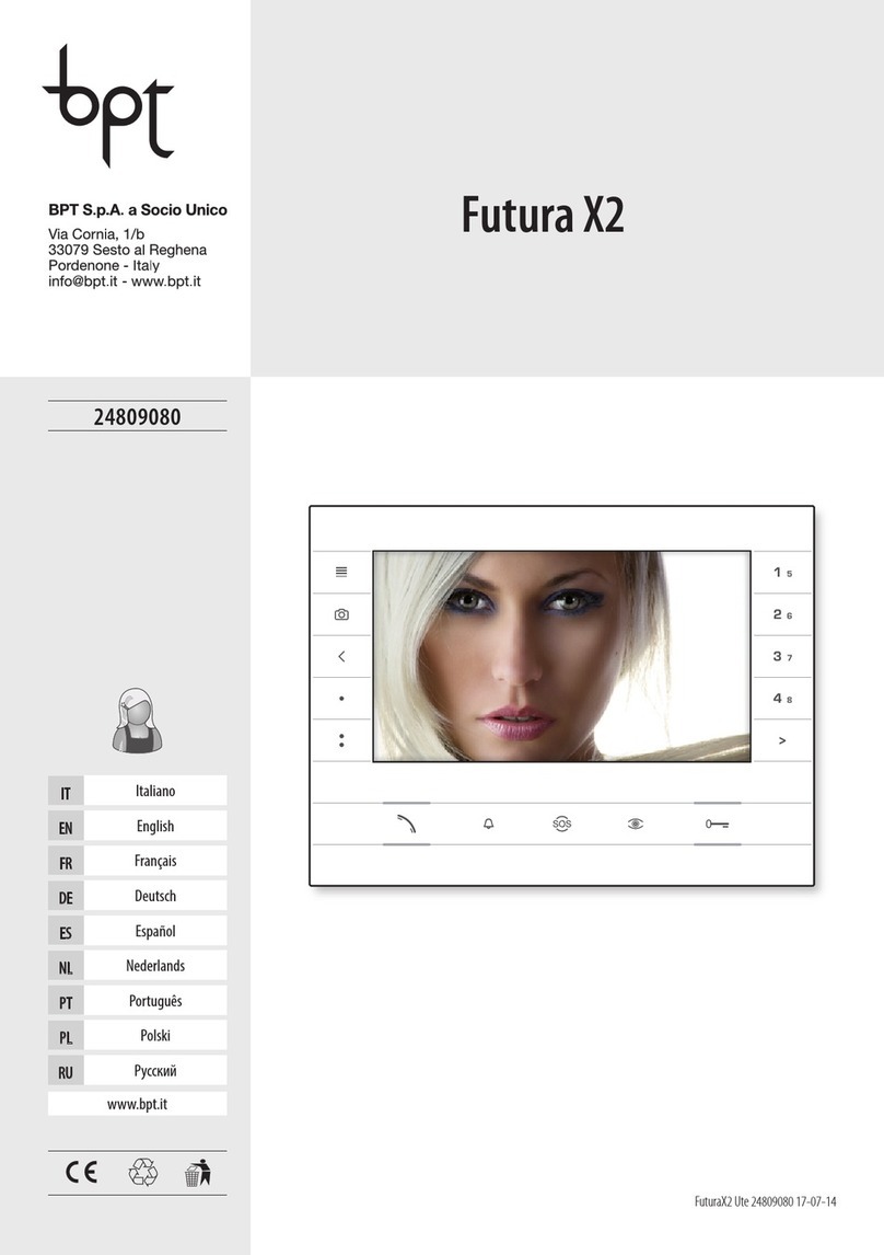Bpt Futura X2 manual