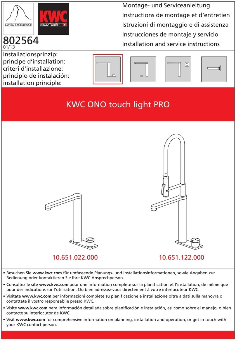 KWC ONO PRO Quick guide KWC ONO PRO Quick guide