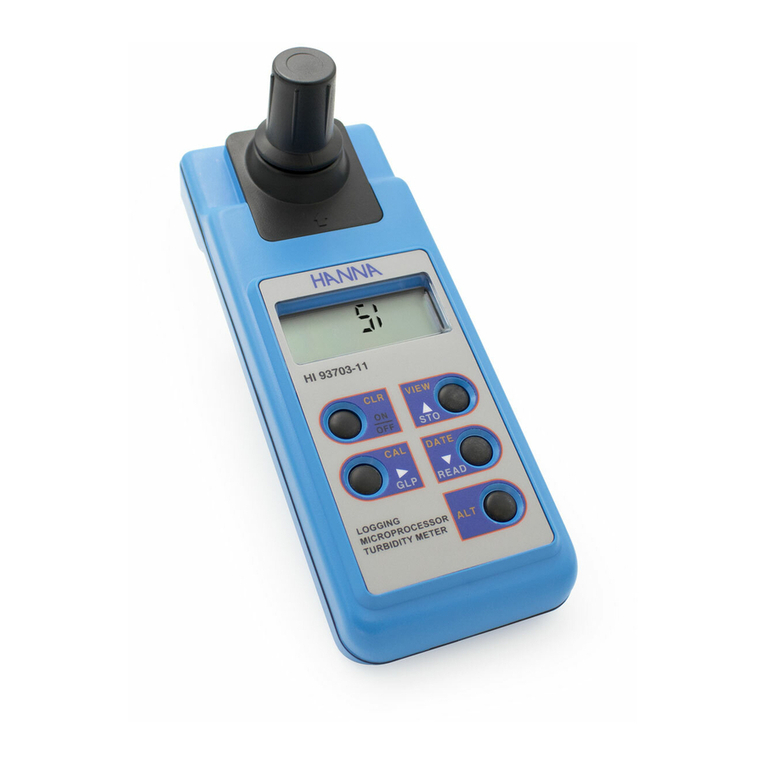 Hanna Instruments HI 93703-11 instruction manual Hanna Instruments HI 93703-11 instruction manual