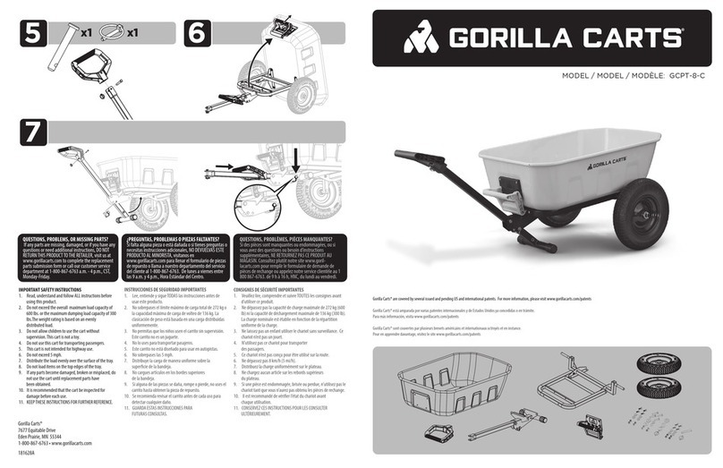 Gorilla Carts GCPT-8-C Assembly instructions