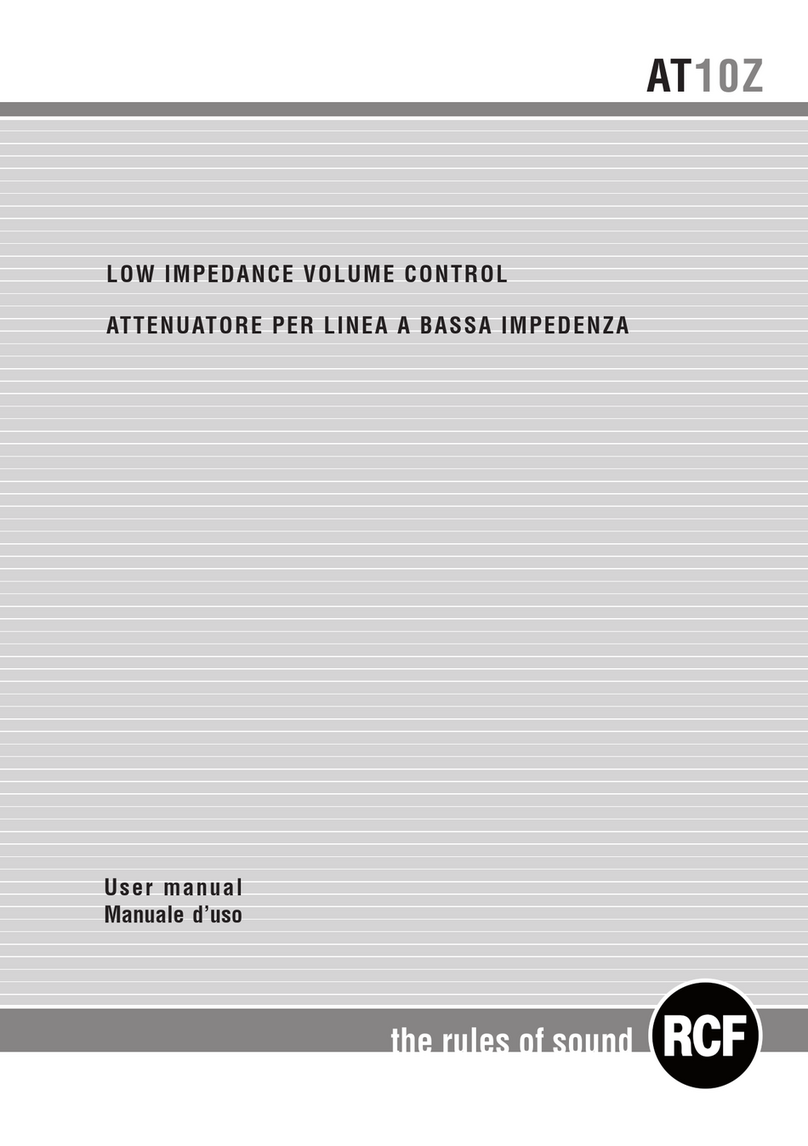 RCF AT 10Z User manual