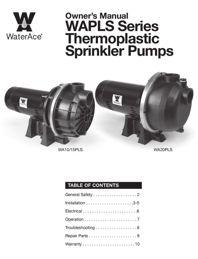 WaterAce WAPLS Series owner's manual