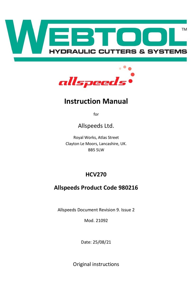 ALLSPEEDS Webtool HCV270 instruction manual