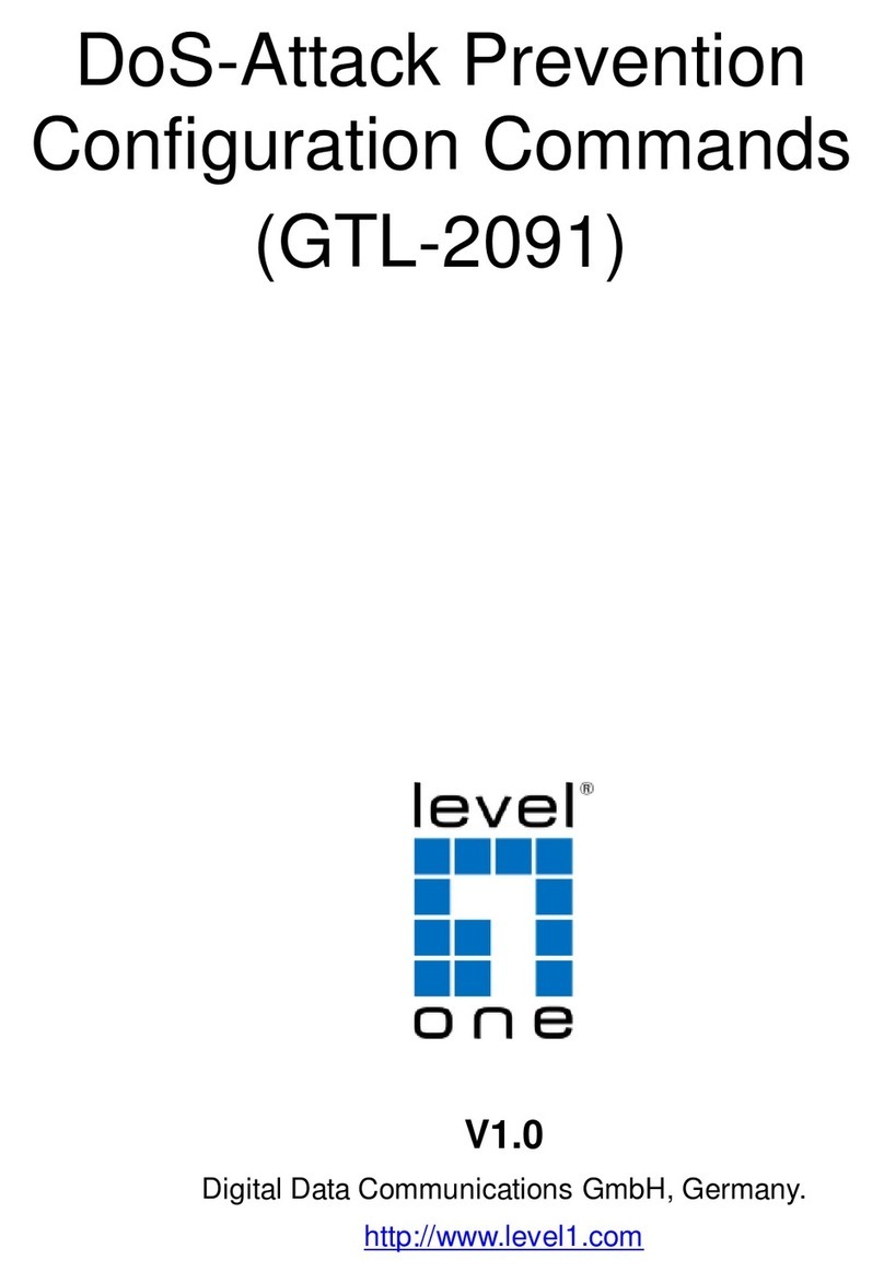 Digital Data Communications Level One GTL-2091 manual