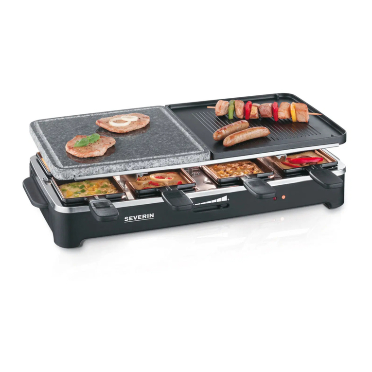 SEVERIN Raclette party-grill quick start guide SEVERIN Raclette party-grill quick start guide