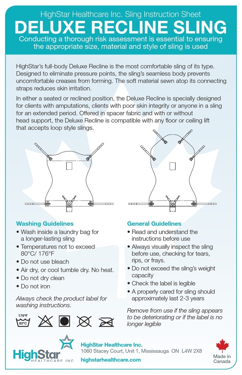 Highstar Deluxe Recline instruction sheet