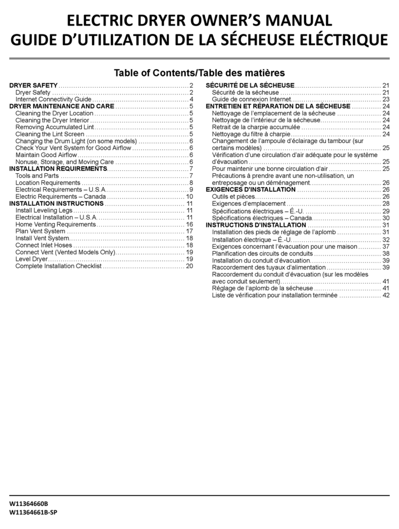 Whirlpool W11364660B owner's manual
