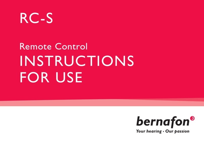 Bernafon RC-S Instructions for use