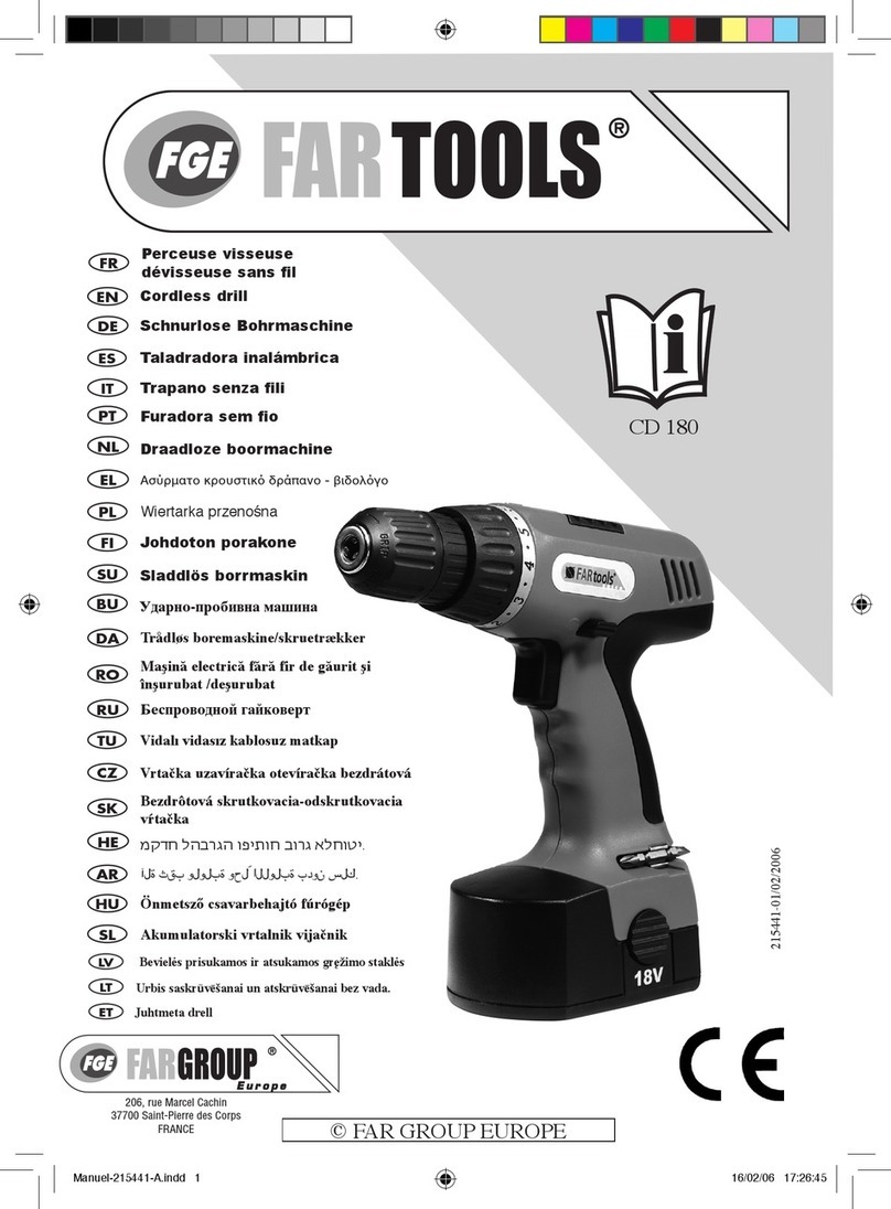 Far Tools CD 180 User manual