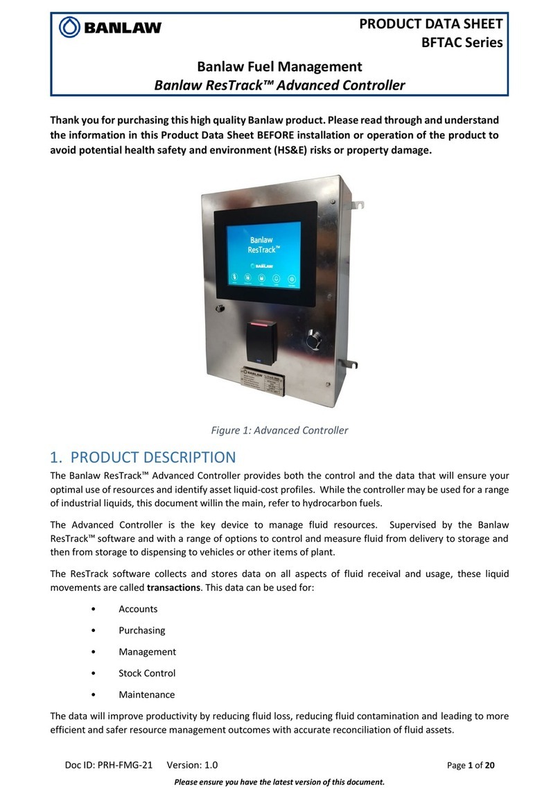 BANLAW ResTrack BFTAC Series User manual