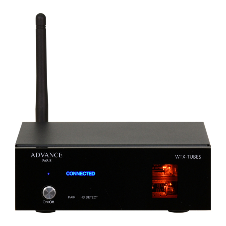 Advance Paris WTX TUBES quick start