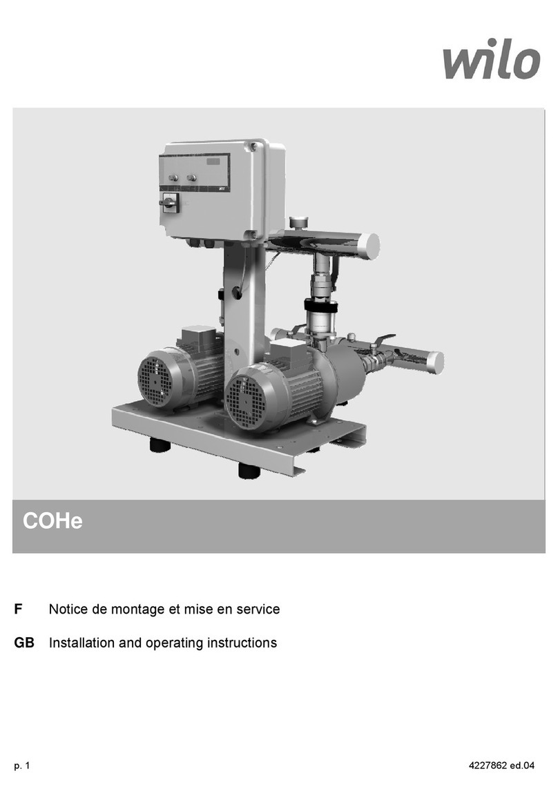 Wilo COHe Installation and operating instructions