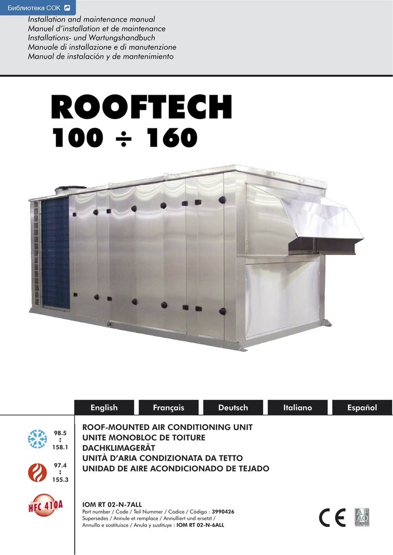 Roof Tech 100 Installation and maintenance manual