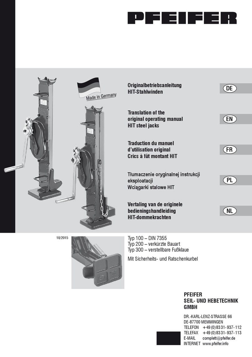 Pfeifer HIT 100 Translation of the original operating manual