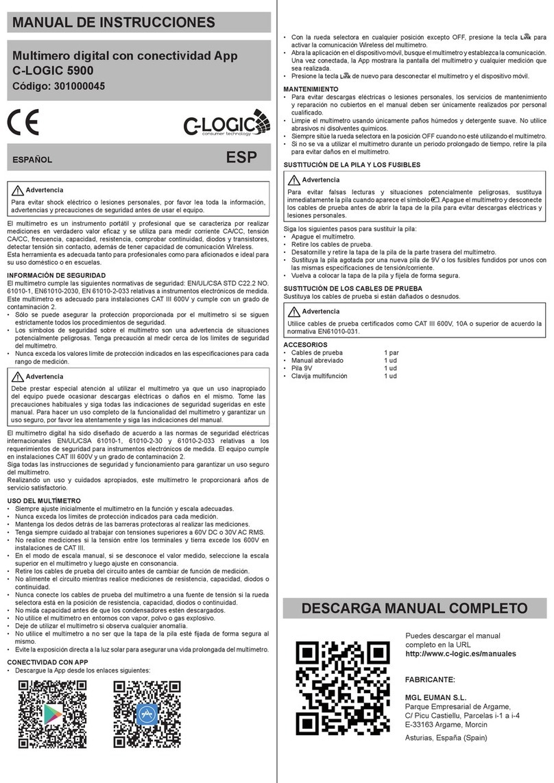 C-LOGIC 5900 User manual C-LOGIC 5900 User manual