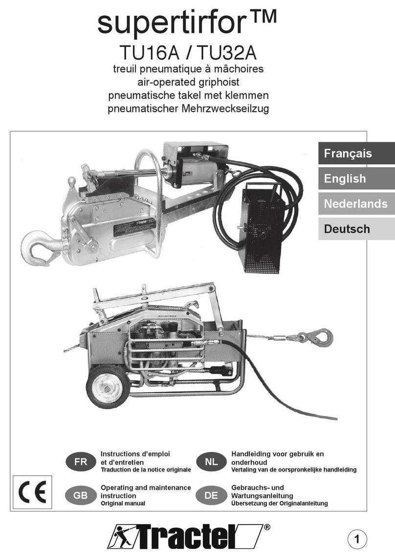 Tractel supertirfor TU16A Operating and maintenance instruction