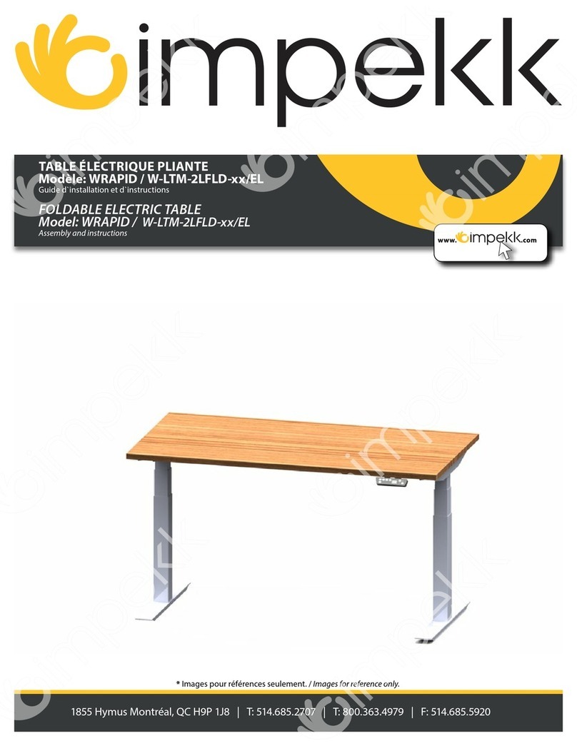 impekk WRAPID W-LTM-2LFLD EL Series Assembly instruction impekk WRAPID W-LTM-2LFLD EL Series Assembly instruction