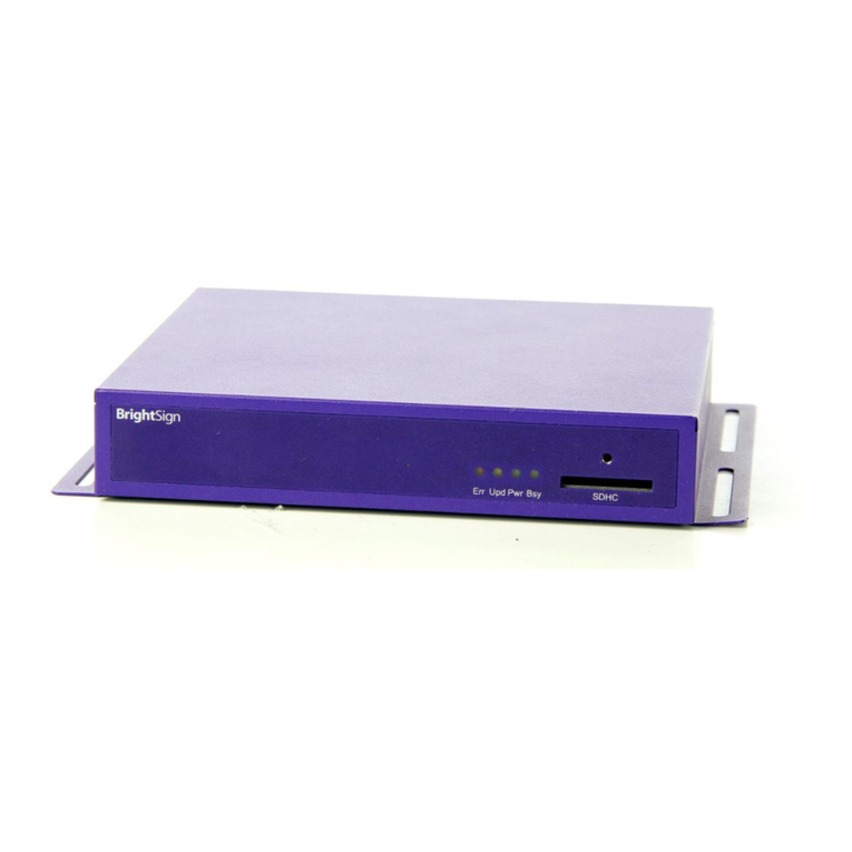 BrightSign HD110 user guide BrightSign HD110 user guide