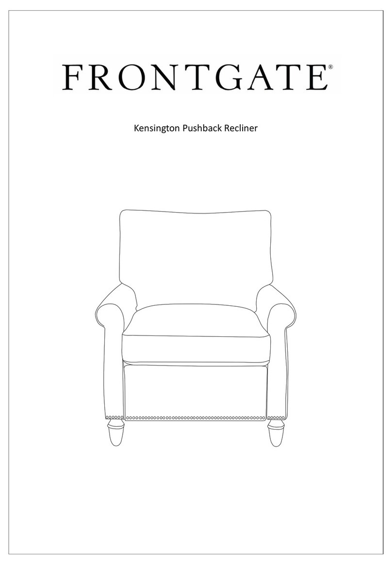 Frontgate Kensington Recliner User manual Frontgate Kensington Recliner User manual
